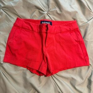 Old Navy High Waist Women's Shorts - Bright Red